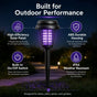 Solar Mosquito Zapper Light – Outdoor Garden Stake Lamp, UV Insect Killer, Solar Powered, Dual Mode (Mosquito Control + Pathway Lighting), Weather Resistant, Easy Setup, Small & Large round + Square Options